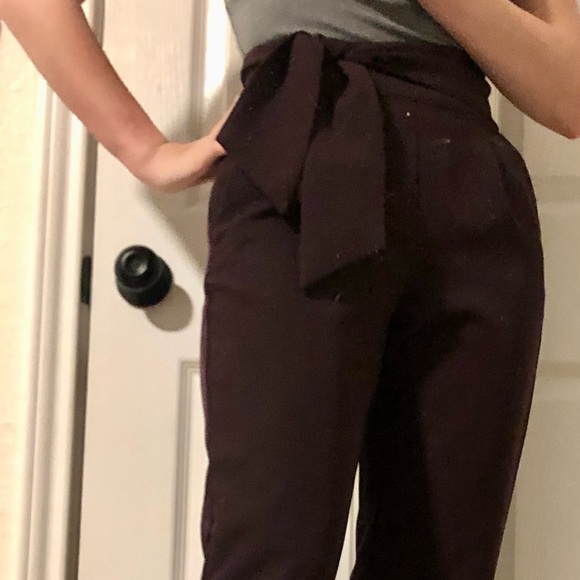 Dynamite paperbag ankle pants in purple - Picture 4 of 4